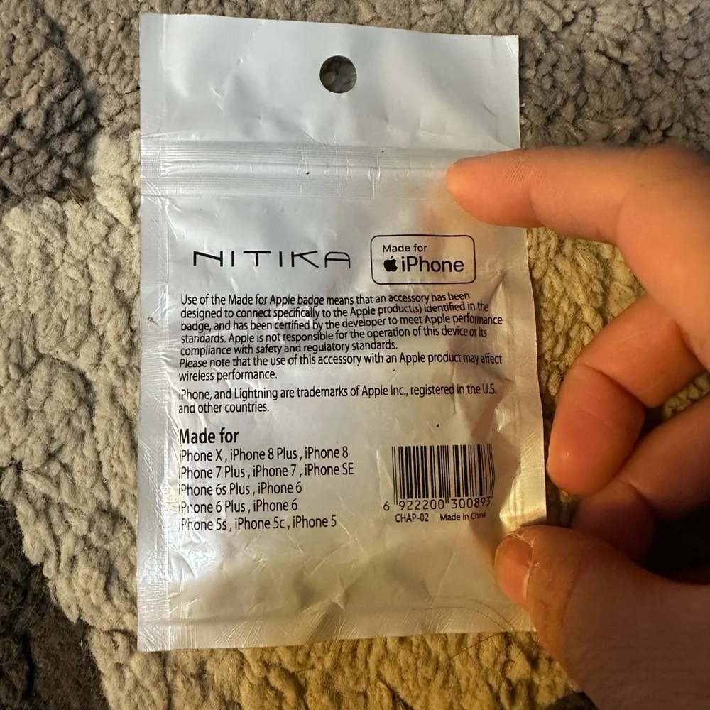 Gray Audio Adapter for Cell Phones